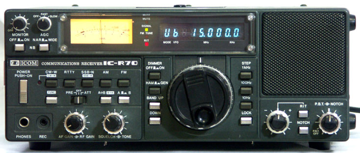 eerste kortegolf ontvanger ICOM R70 - 1985