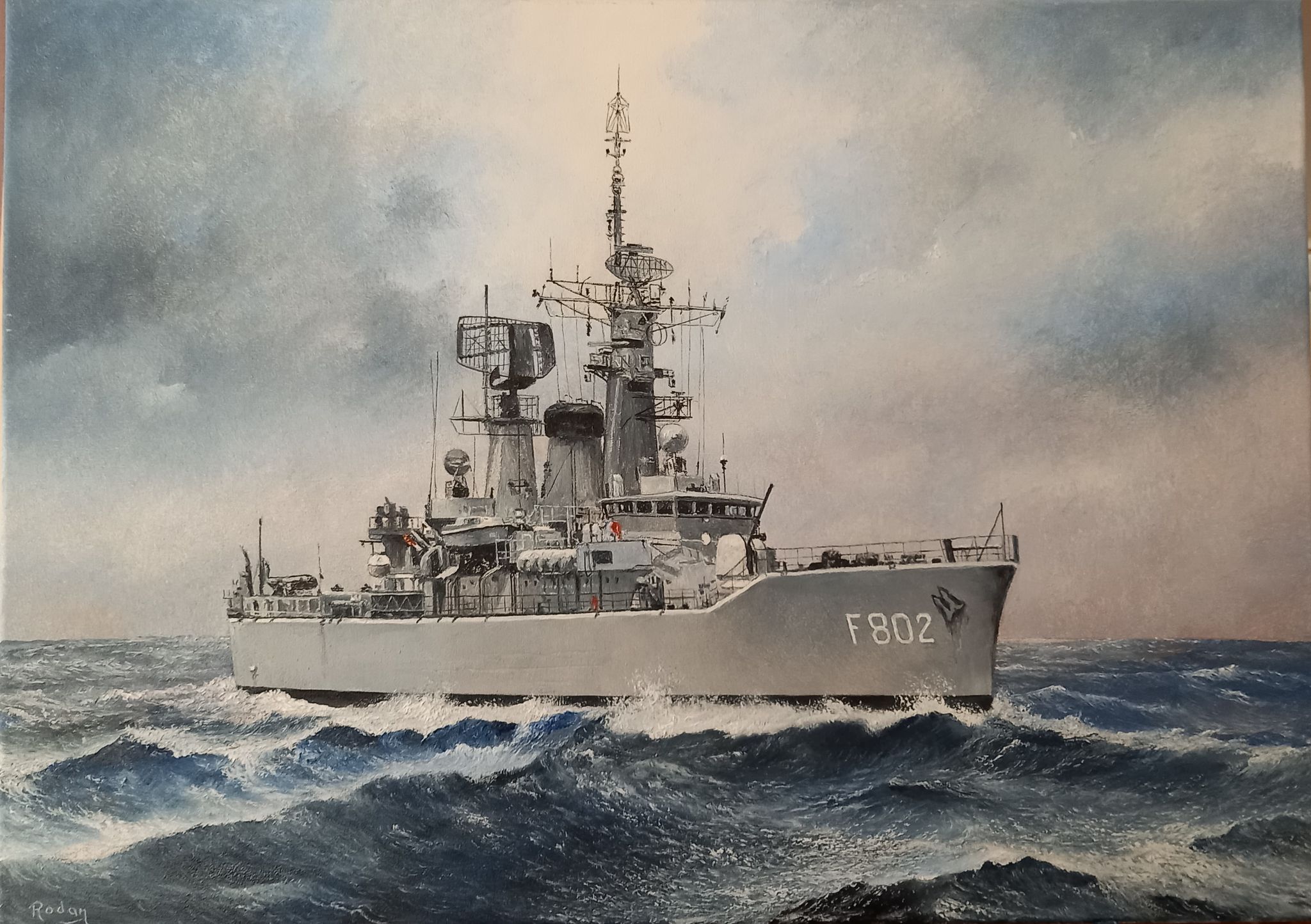 Hr. Ms. Van Speijk - geschilderd door Frans Romeijnsen